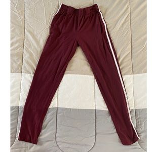 Rainbow burgundy leggings